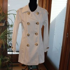 Daisy Fuentes White Denim Jacket Sz Large